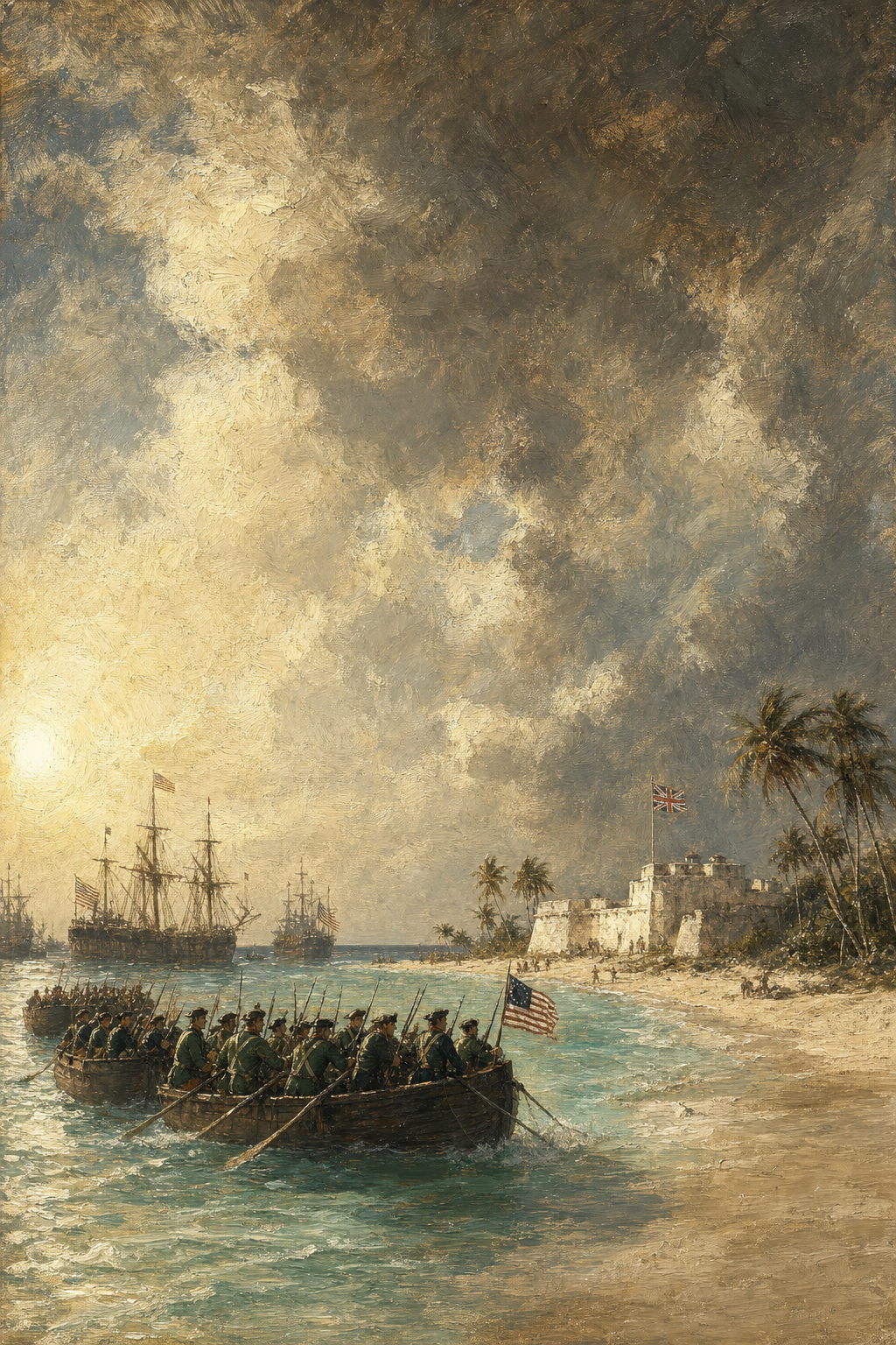 New Providence, 1776 - detail of the artwork