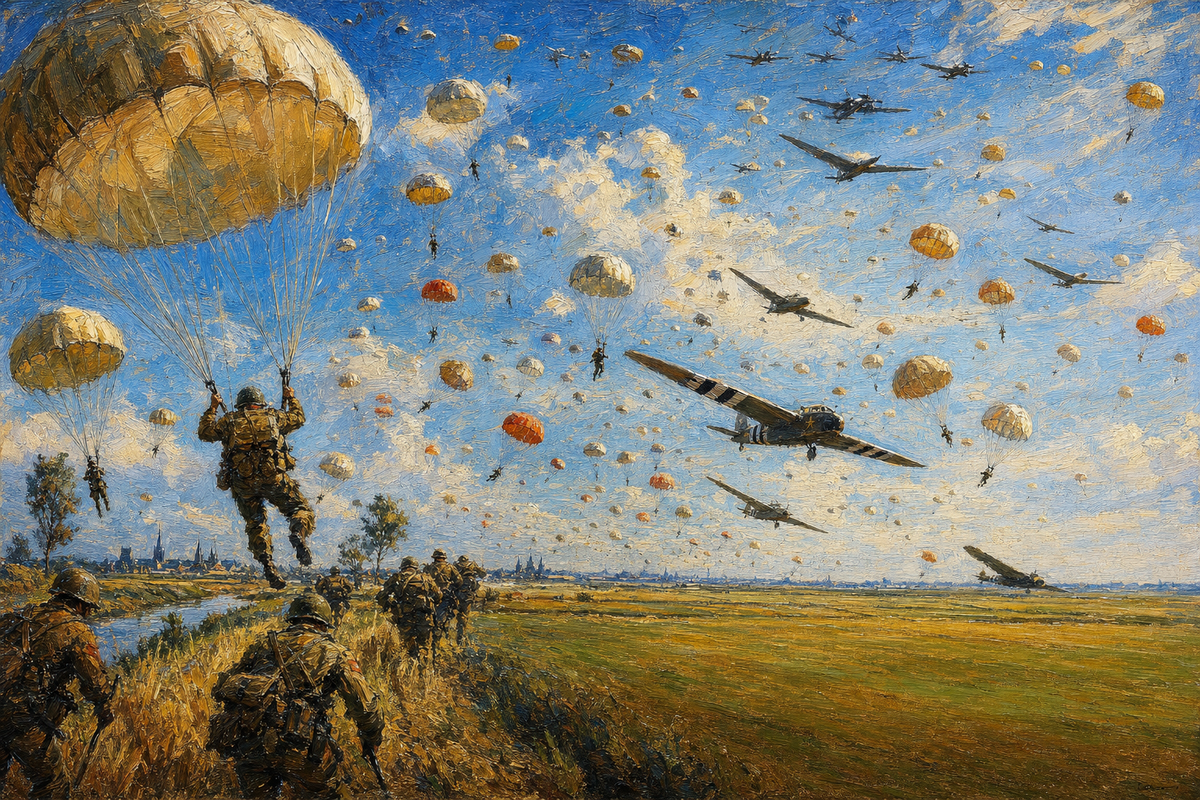 Over the Dutch Plain - detail of the artwork