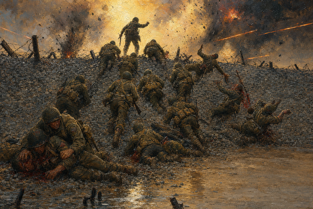Over the Shingle - detail of the artwork