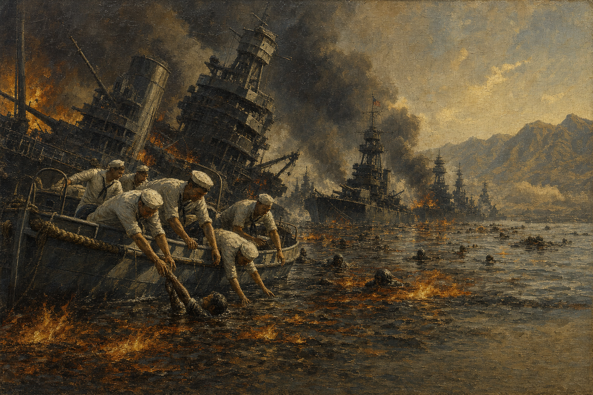 Pearl Harbor, 7 December 1941 - detail of the artwork