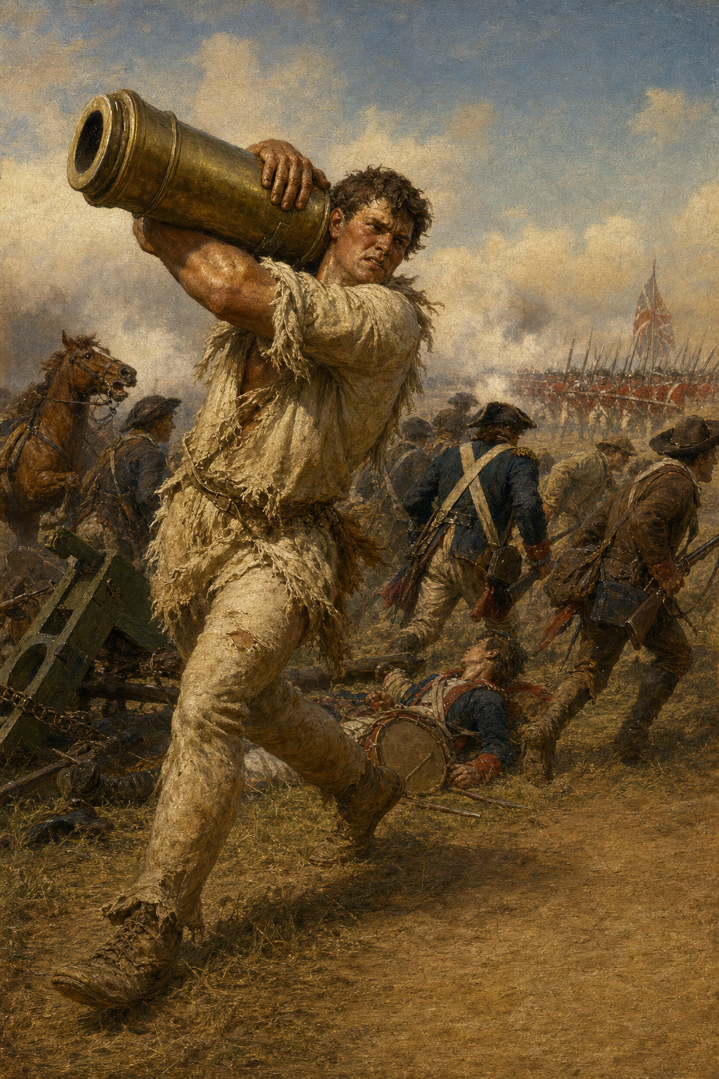 Peter Francisco and the Cannon - detail of the artwork