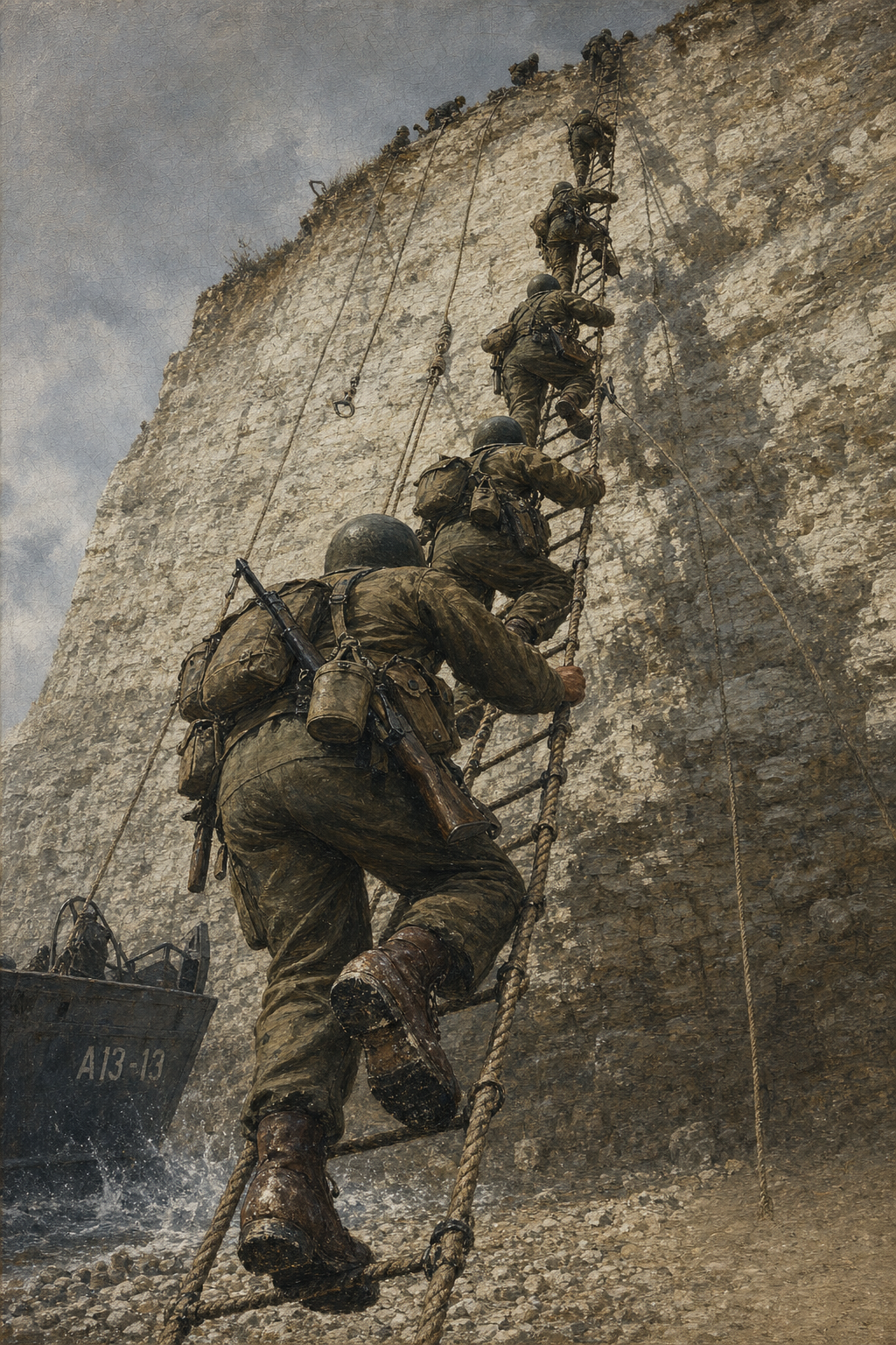 Pointe du Hoc - detail of the artwork