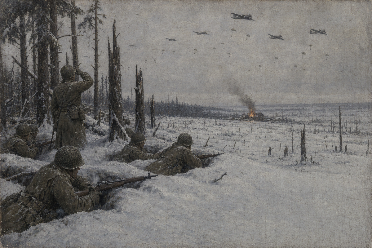 The Bastogne Perimeter - detail of the artwork