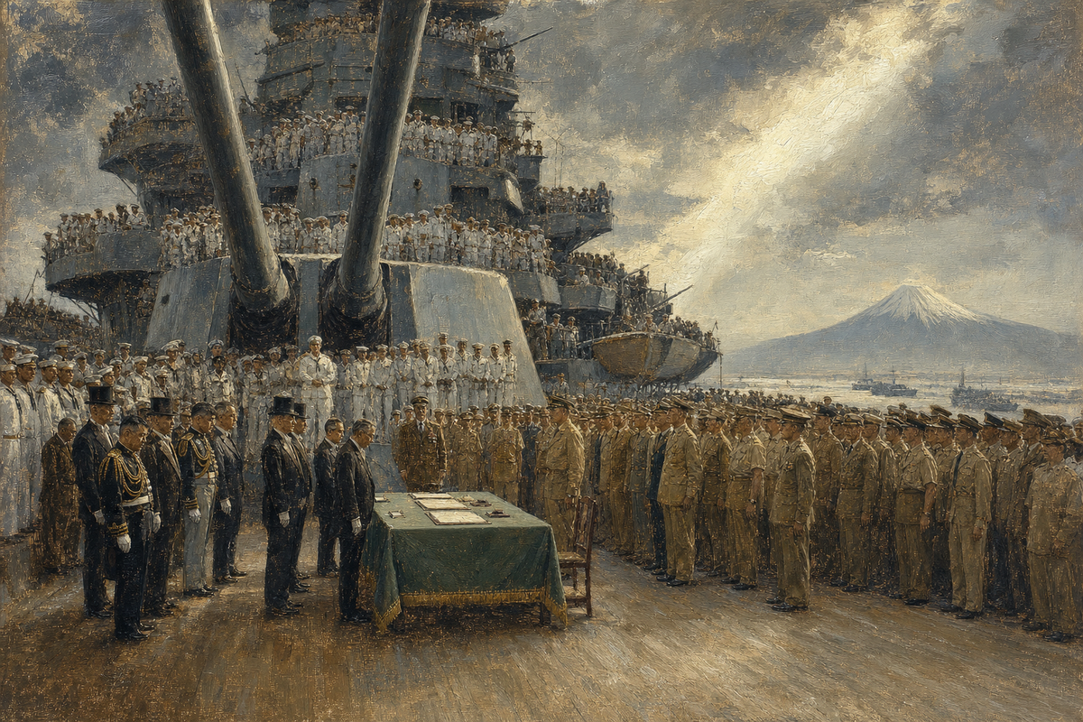 The Deck of the Missouri - detail of the artwork