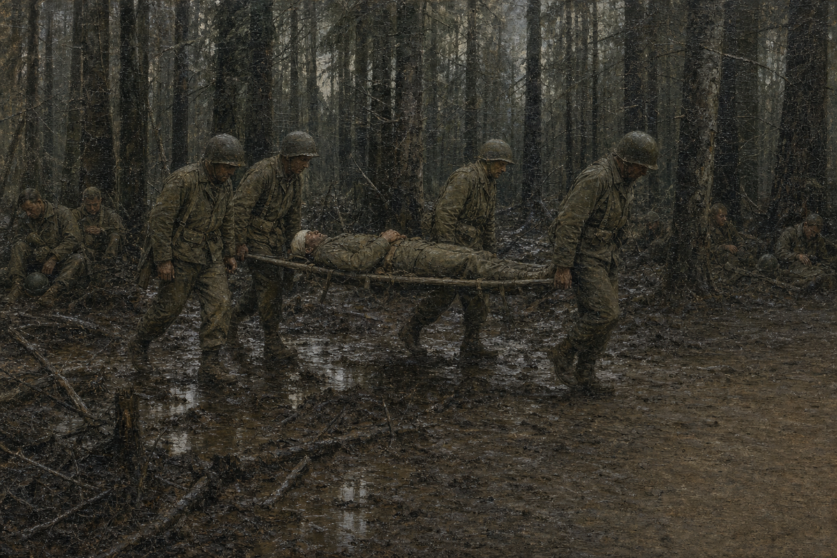 The Hurtgen Forest - detail of the artwork