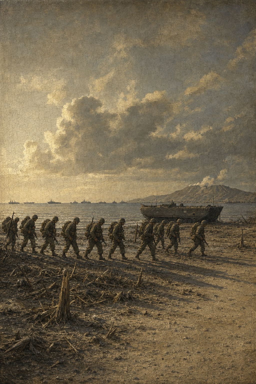 The Pacific Theater - detail of the artwork