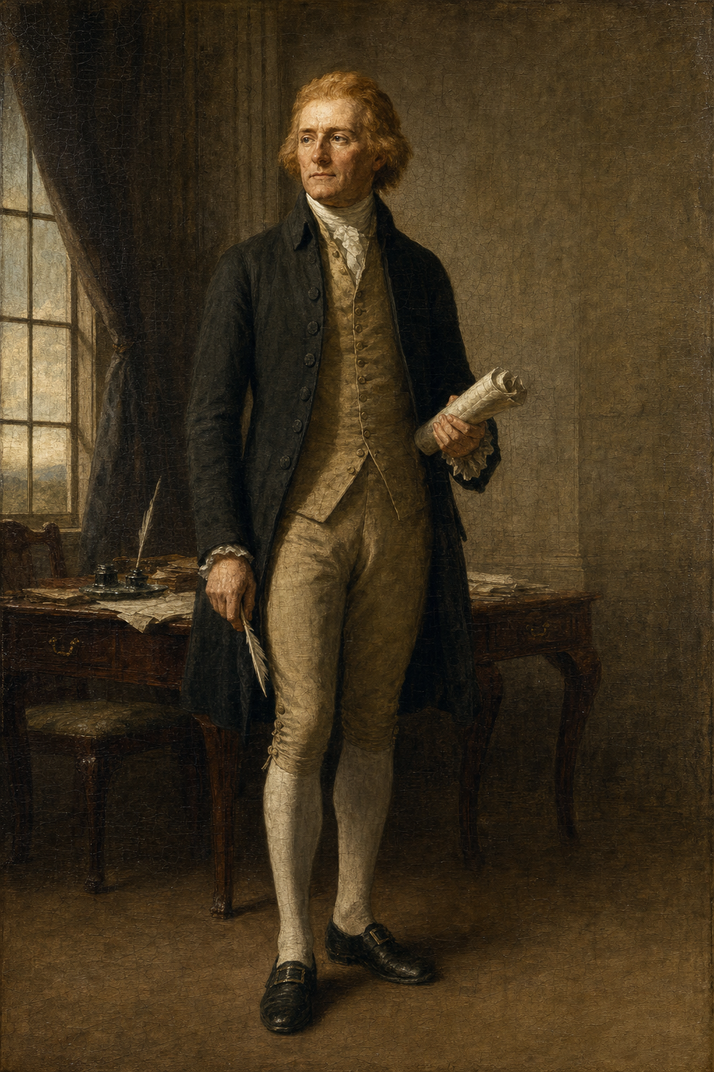 Thomas Jefferson — The Virginian - detail of the artwork