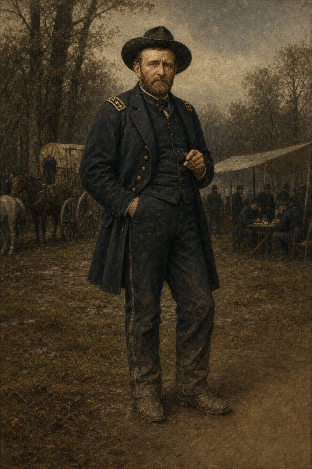 Ulysses S. Grant — The General - detail of the artwork