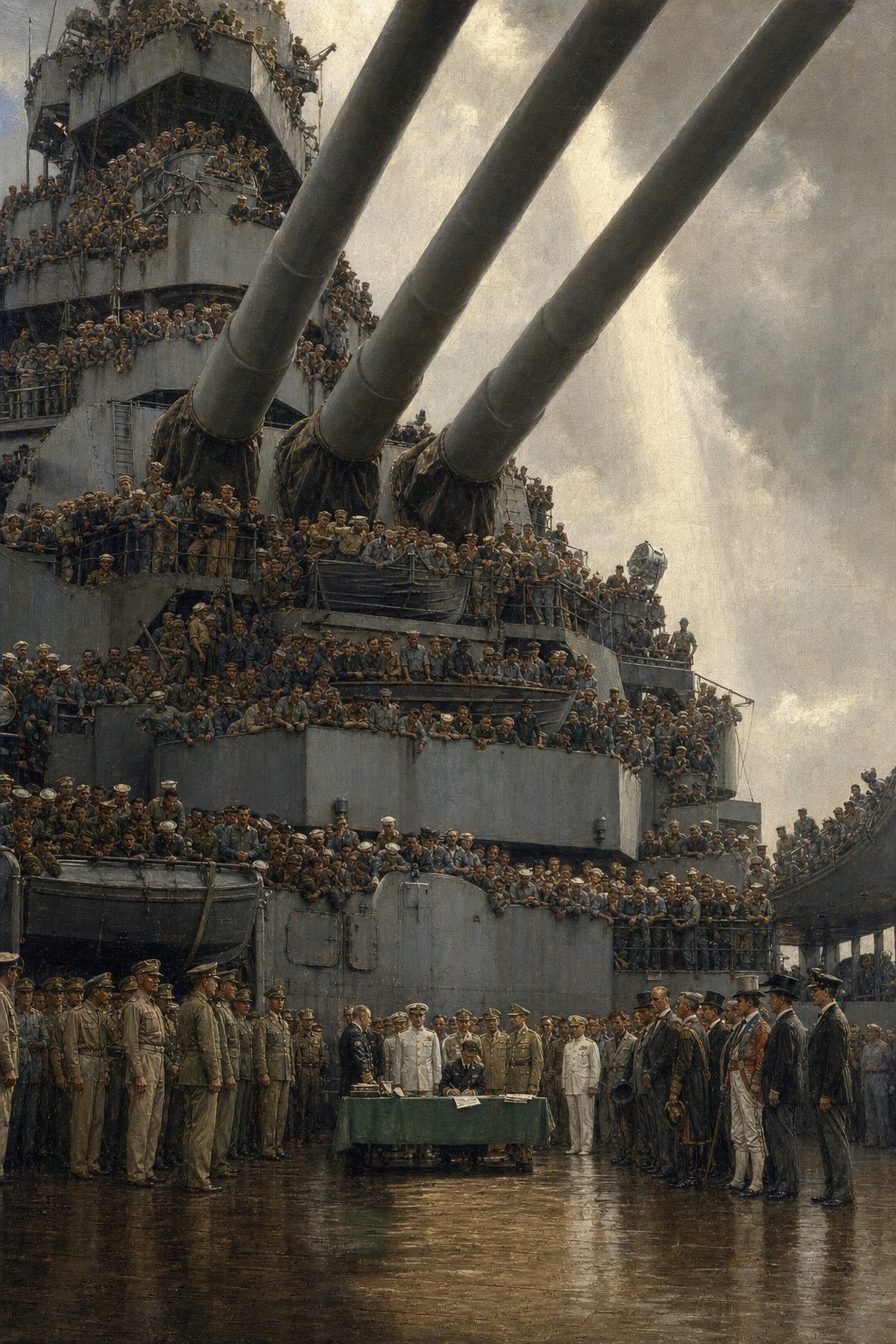 Under the Guns of the Missouri - detail of the artwork