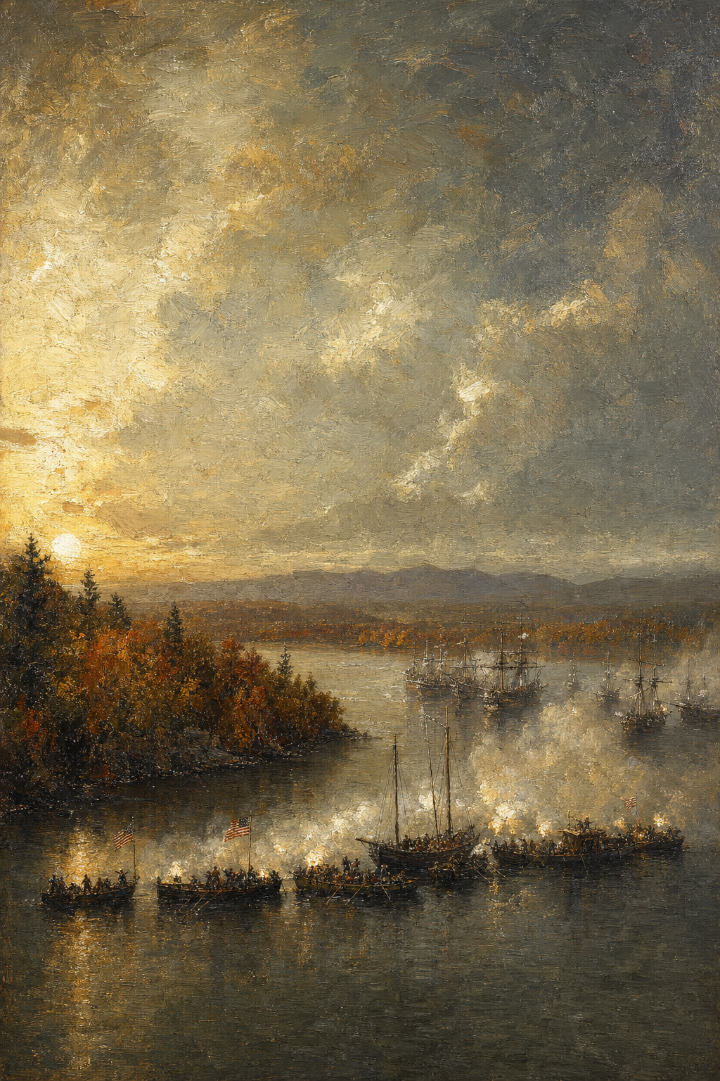 Valcour Island, 1776 - detail of the artwork