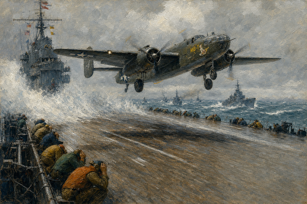 Wheels Up from the Hornet - detail of the artwork