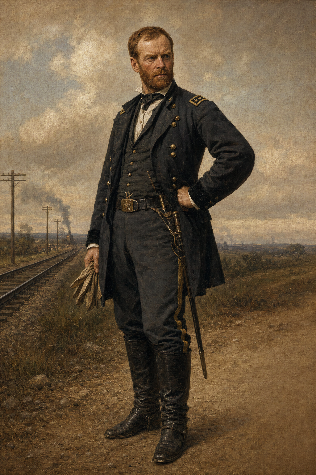 William Tecumseh Sherman - detail of the artwork