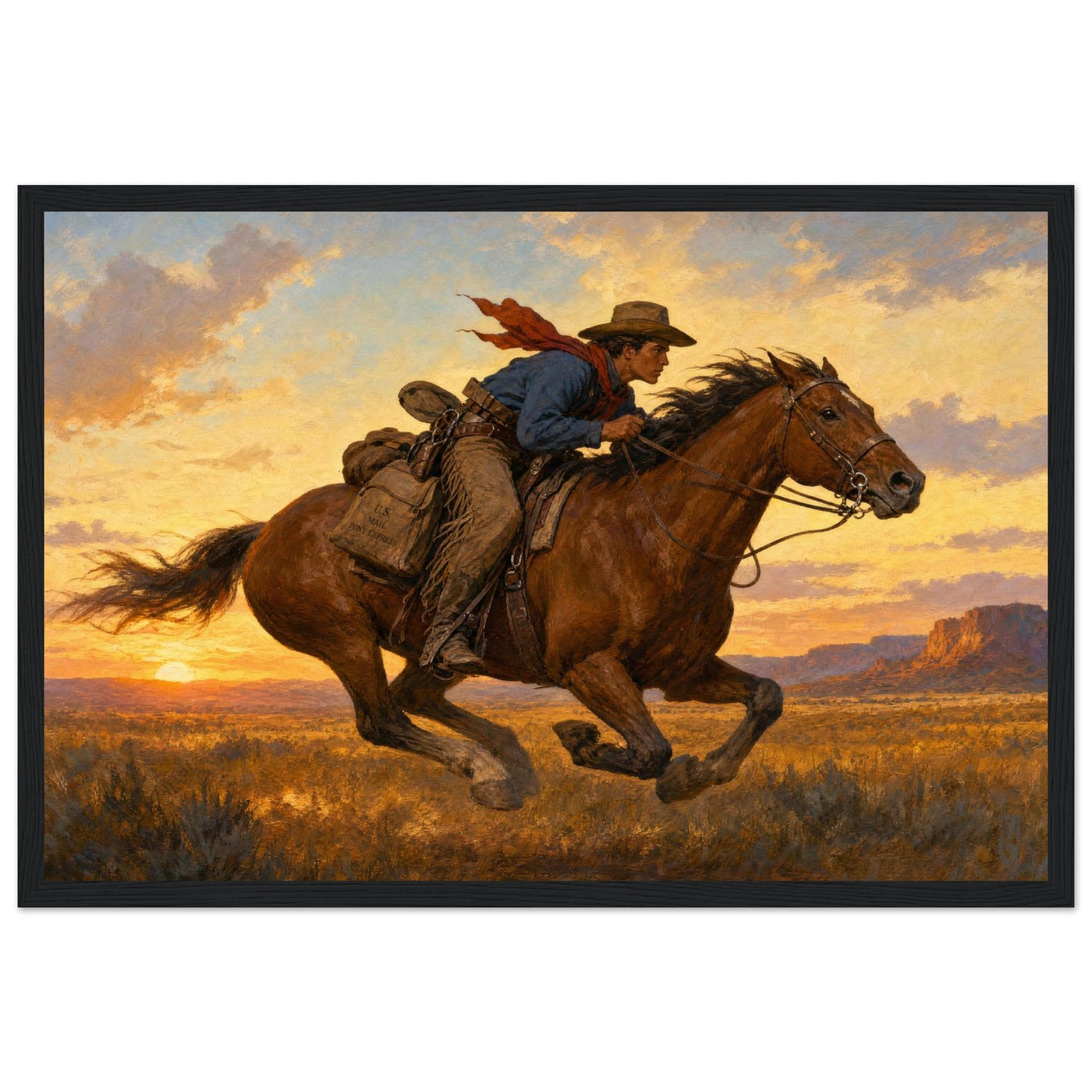 Wild Sunset — Black frame