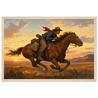 Wild Sunset — Wood frame