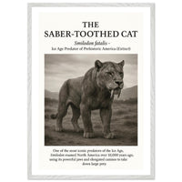 The Saber-toothed Cat – Canvas Art Print | Canvas of America