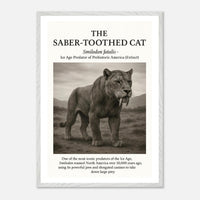 The Saber-toothed Cat – Canvas Art Print | Canvas of America