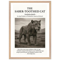The Saber-toothed Cat – Canvas Art Print | Canvas of America