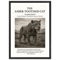 The Saber-toothed Cat – Canvas Art Print | Canvas of America