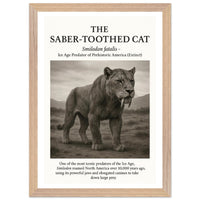 The Saber-toothed Cat – Canvas Art Print | Canvas of America