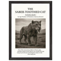The Saber-toothed Cat – Canvas Art Print | Canvas of America