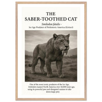 The Saber-toothed Cat – Canvas Art Print | Canvas of America