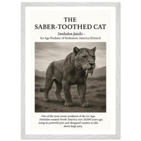 The Saber-toothed Cat – Canvas Art Print | Canvas of America