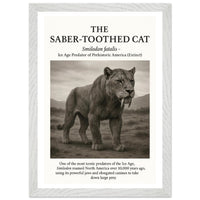 The Saber-toothed Cat – Canvas Art Print | Canvas of America
