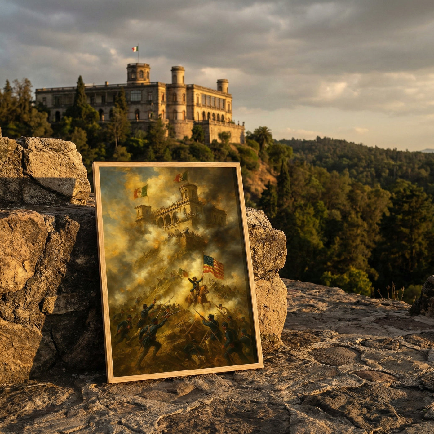 The Storm at Chapultepec — premium American wall art 4 | Canvas of America