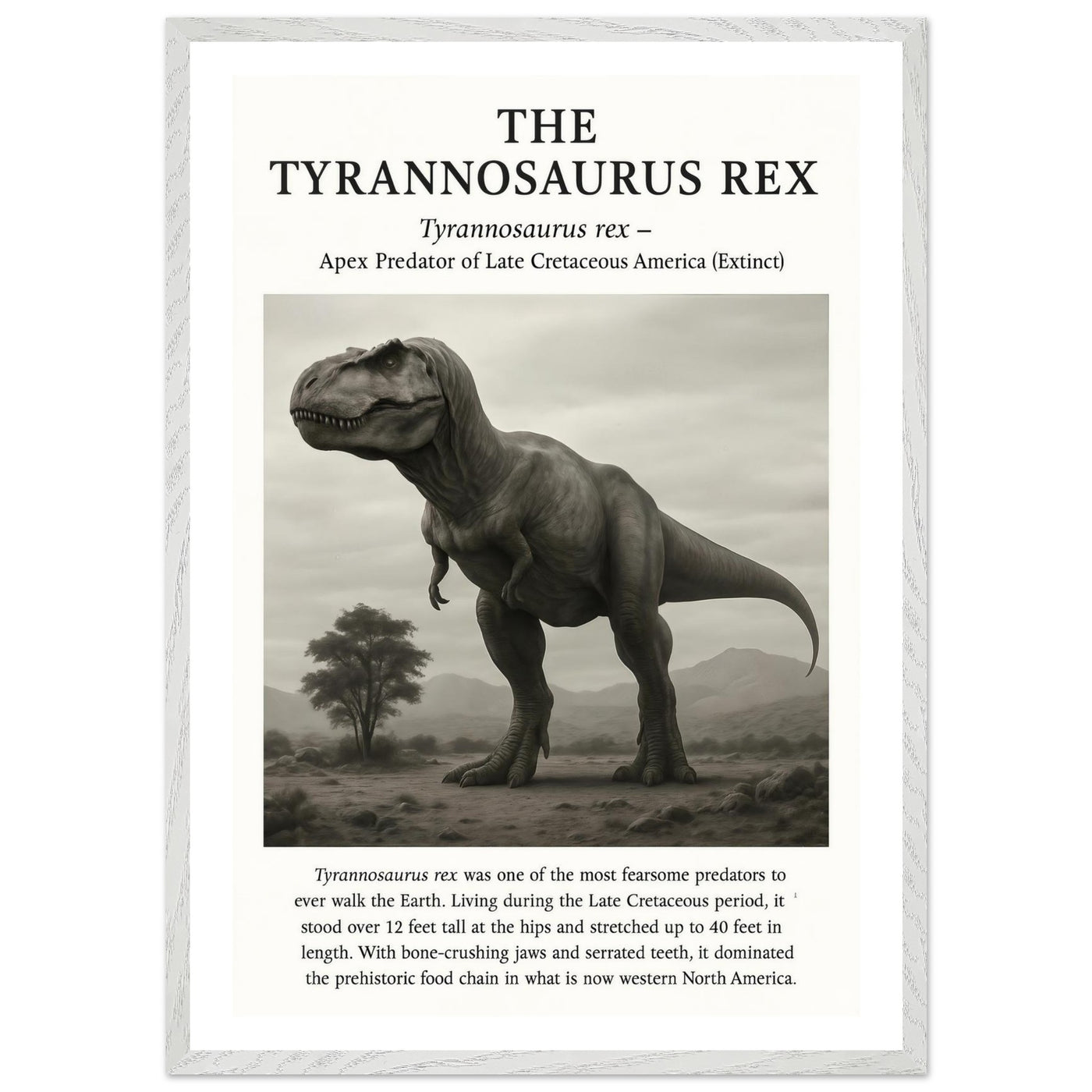 The Tyrannosaurus Rex – Canvas Art Print | Canvas of America