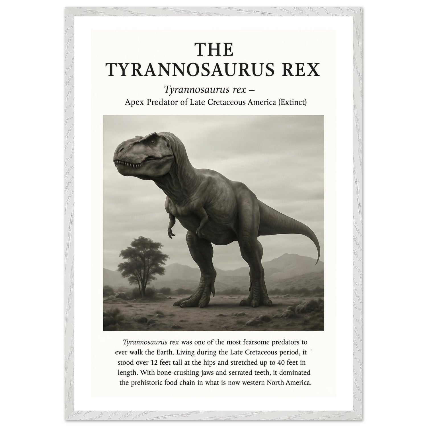 The Tyrannosaurus Rex – Canvas Art Print | Canvas of America