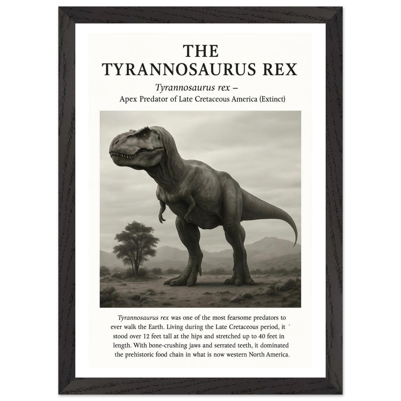 The Tyrannosaurus Rex – Canvas Art Print | Canvas of America