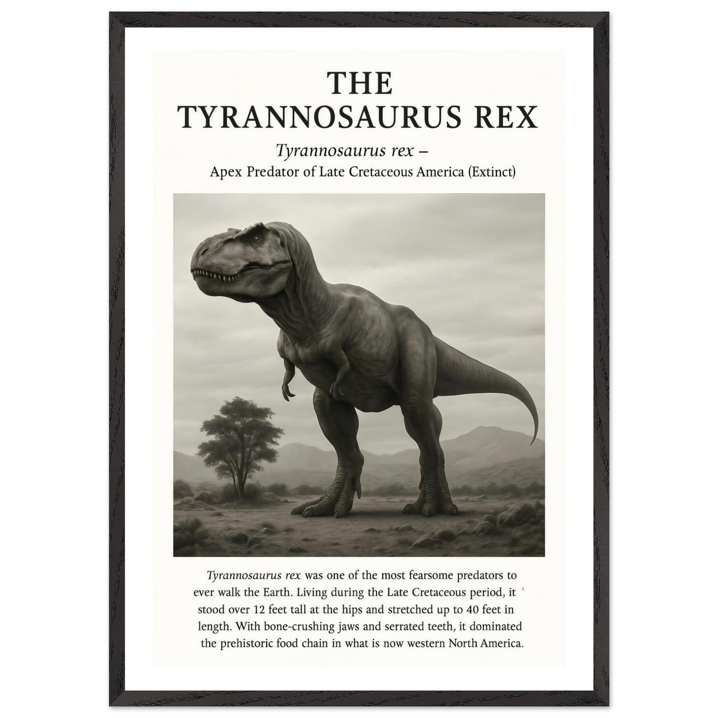 The Tyrannosaurus Rex – Canvas Art Print | Canvas of America