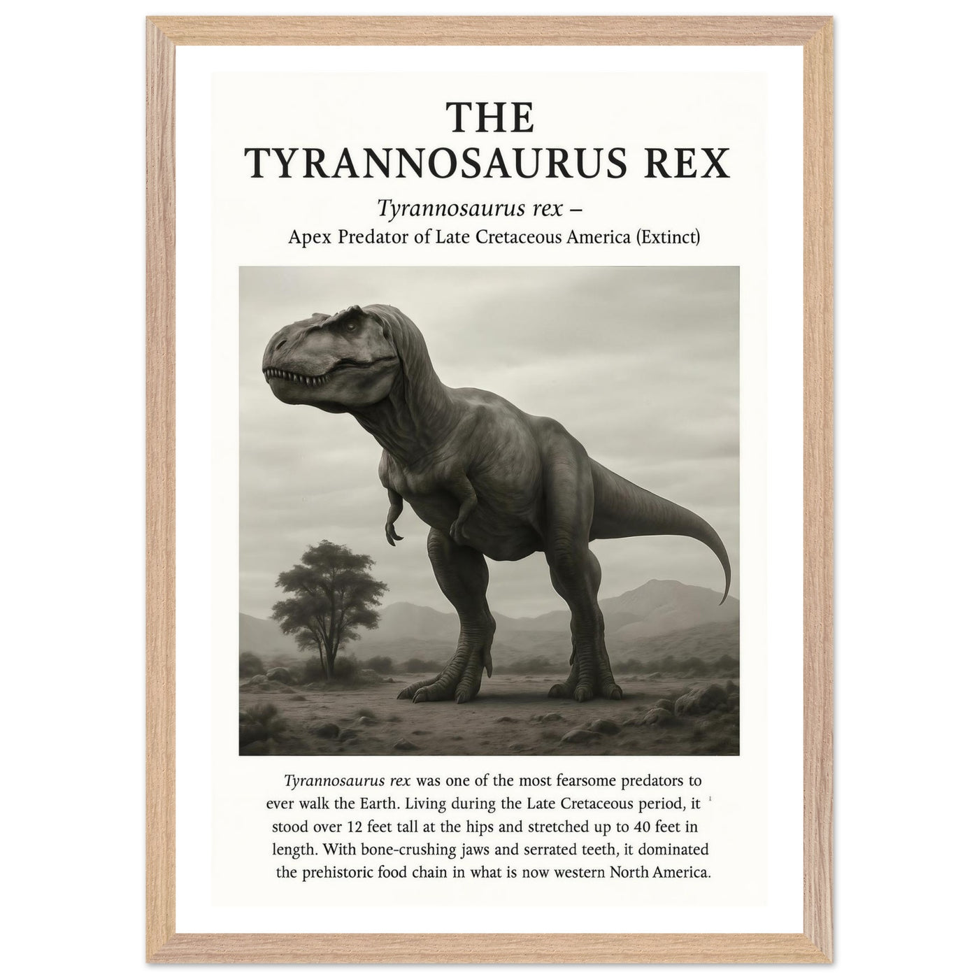 The Tyrannosaurus Rex – Canvas Art Print | Canvas of America