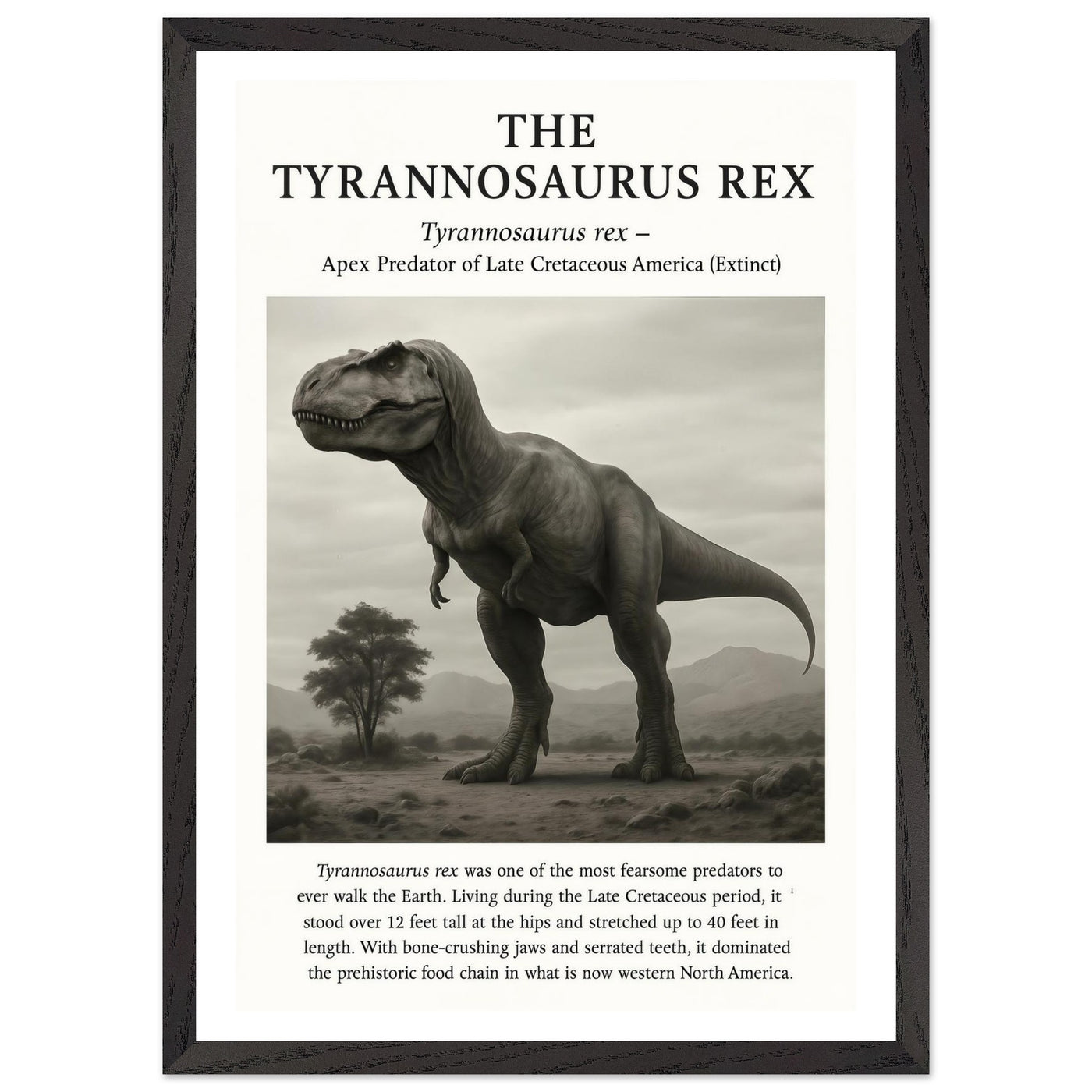 The Tyrannosaurus Rex – Canvas Art Print | Canvas of America