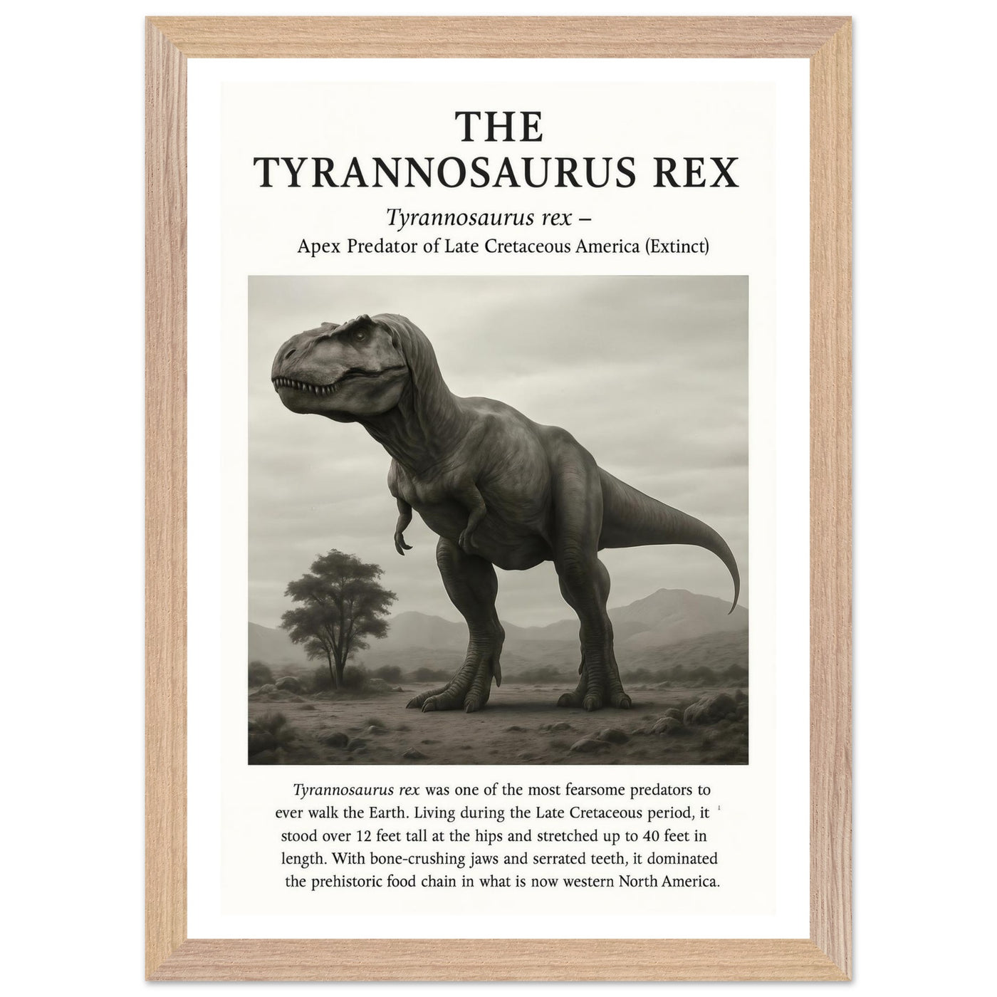 The Tyrannosaurus Rex – Canvas Art Print | Canvas of America