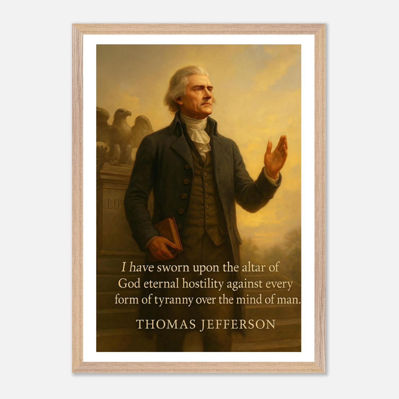 Thomas Jefferson: Freedom's Philosopher – Canvas Art Print | Canvas of America