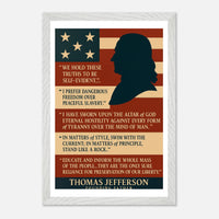 Thomas Jefferson - Iconic Quotes – Canvas Art Print | Canvas of America