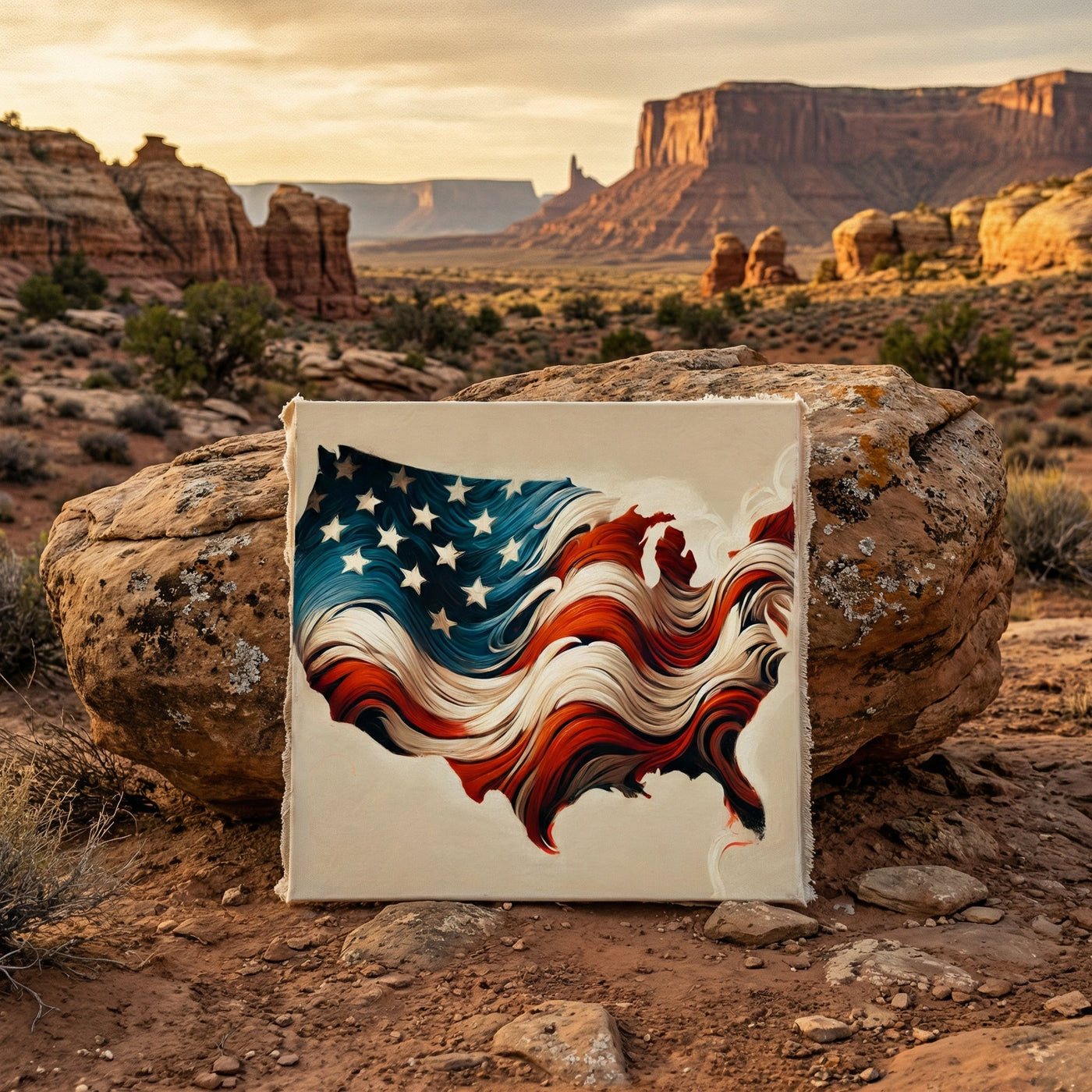 United Flag of America — premium American wall art 3 | Canvas of America