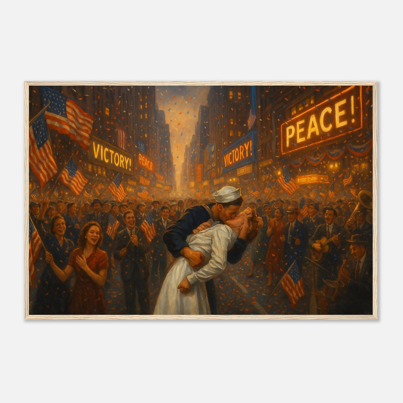 V Day on Times Square – Canvas Art Print | Canvas of America
