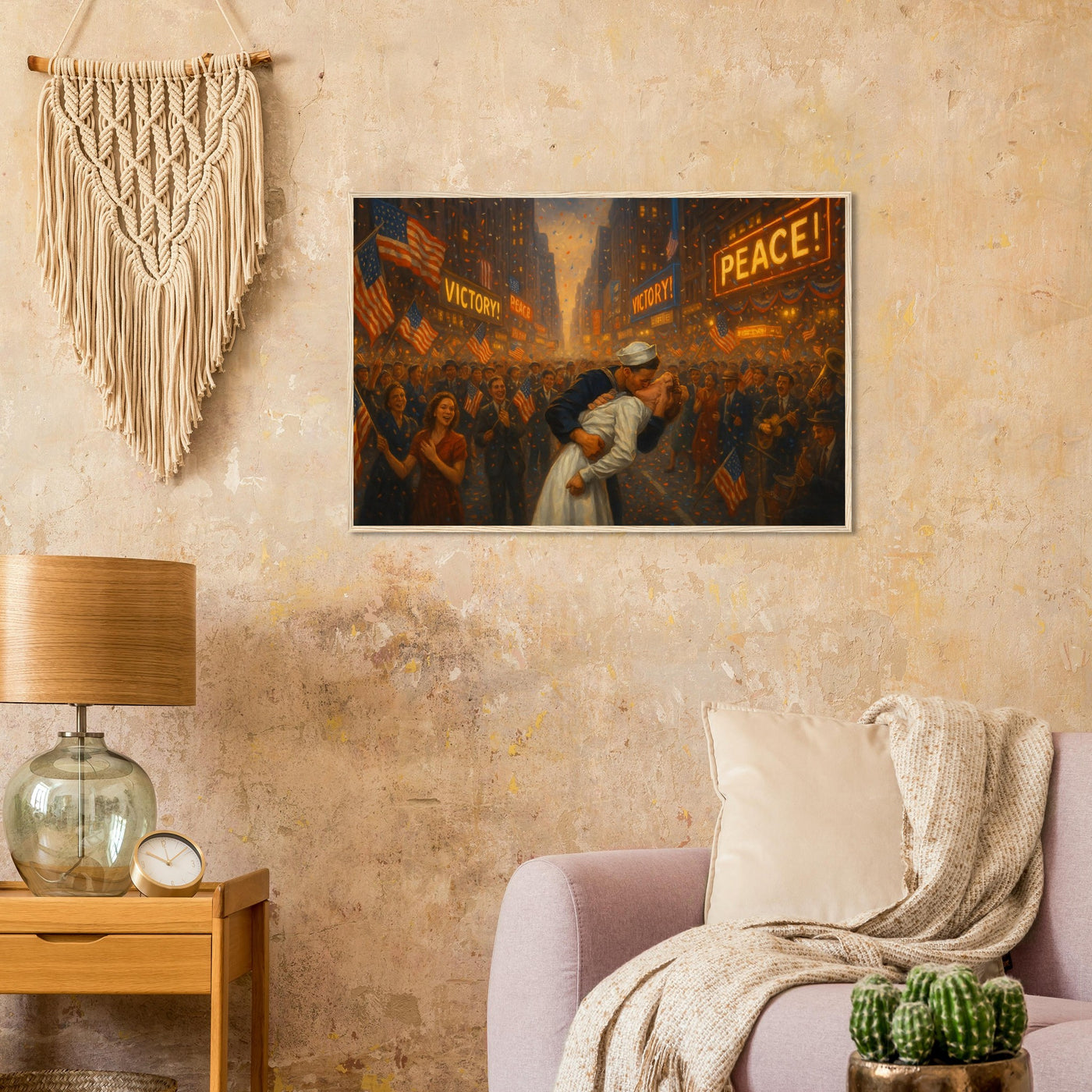 V Day on Times Square – Canvas Art Print | Canvas of America