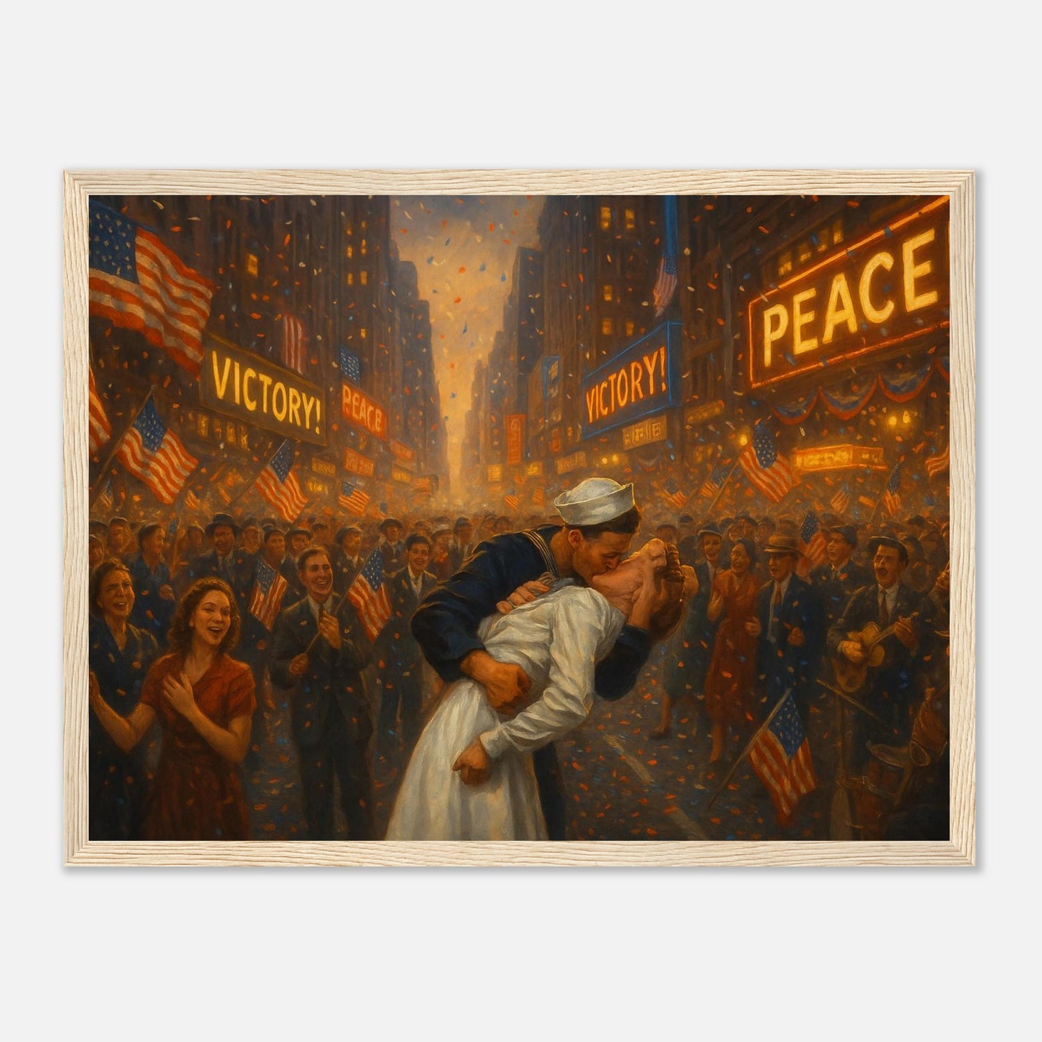 V Day on Times Square – Canvas Art Print | Canvas of America