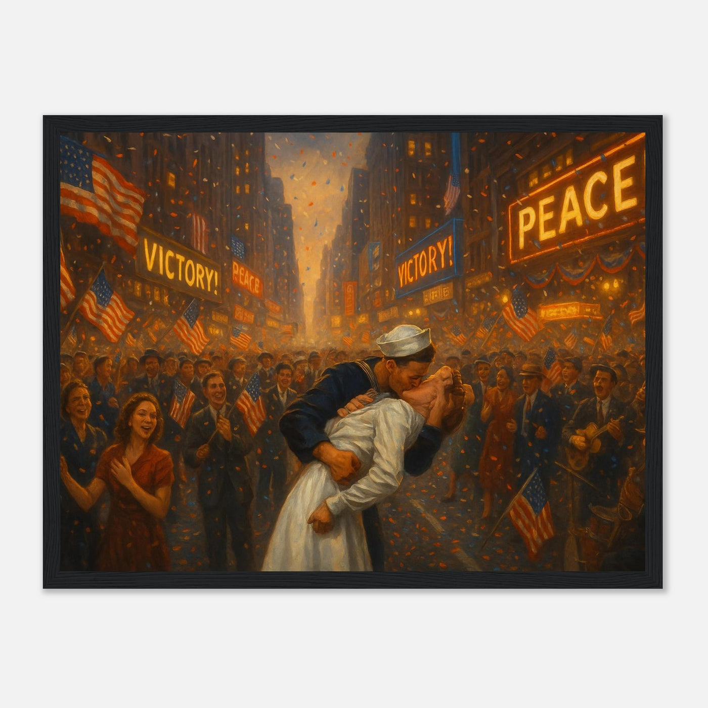 V Day on Times Square – Canvas Art Print | Canvas of America