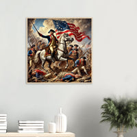 Framed print of Washington's triumph, ready to hang.