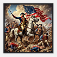 Framed print of Washington's triumph, ready to hang.